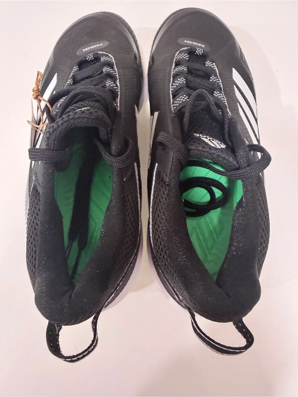 Adidas Icon 7 Metal Baseball Cleats Black White FZ1558 Men’s Size 7 New